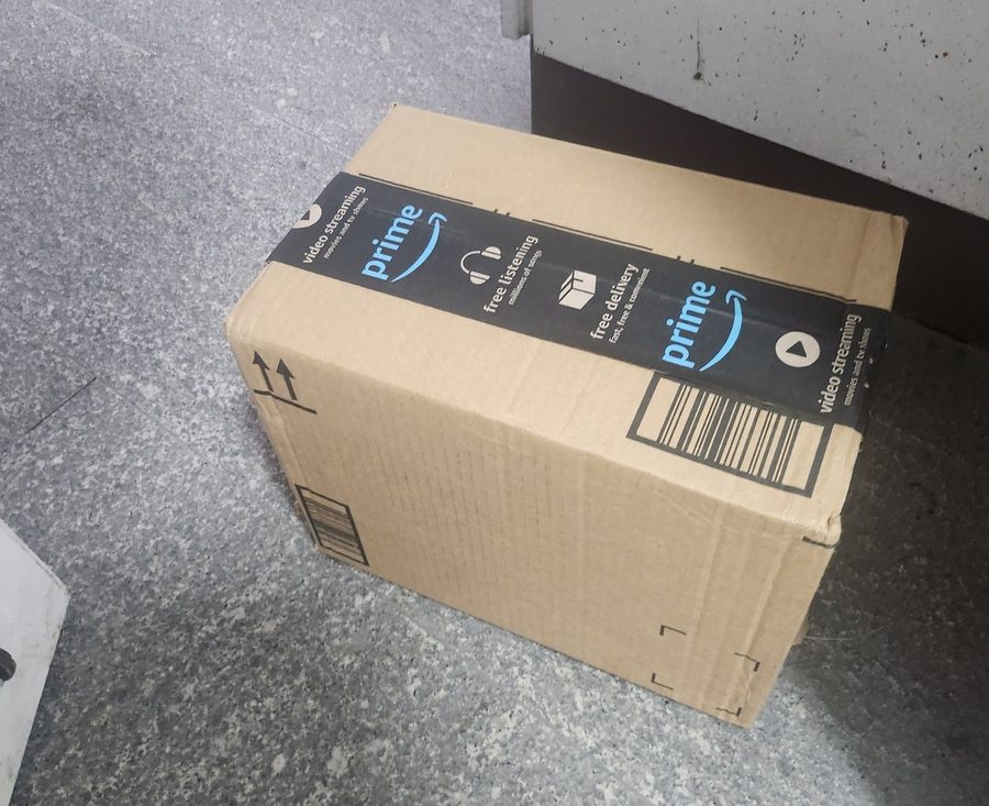 the ADHD sleep products delivery I'd been waiting for — my weighted blanket box finally on my doorstep
